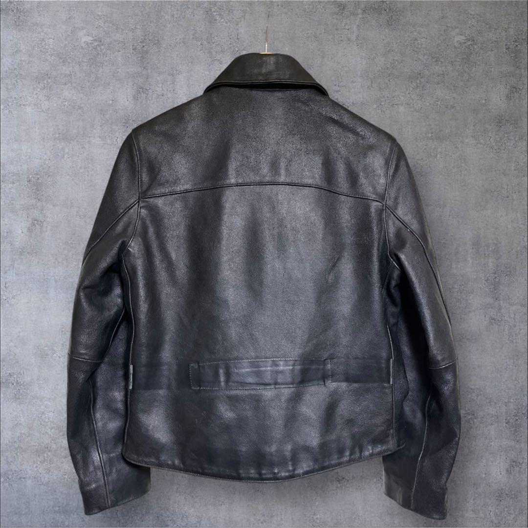 GAP BLUE JEANS レザージャケット 本革 ブラック 短丈 S