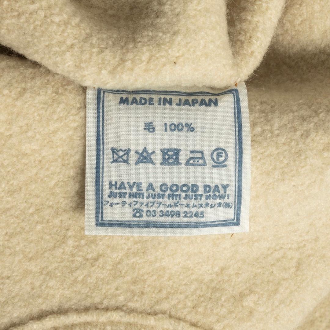 45R フォーティファイブアール USモー縮絨の908ベスト 3 ウール ジレ