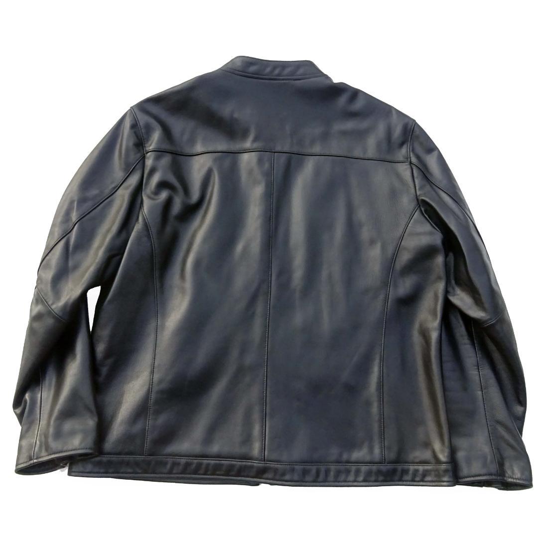 超美品良品　TETE HOMME テットオムサイズ4L羊革ラムレザーライダース