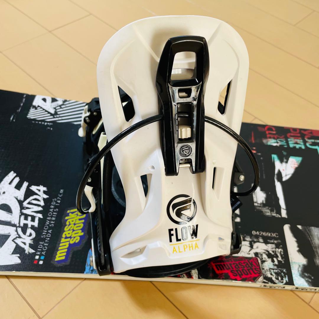 RIDE AGENDA 147cm FLOW ALPHA Lサイズ スノーボード