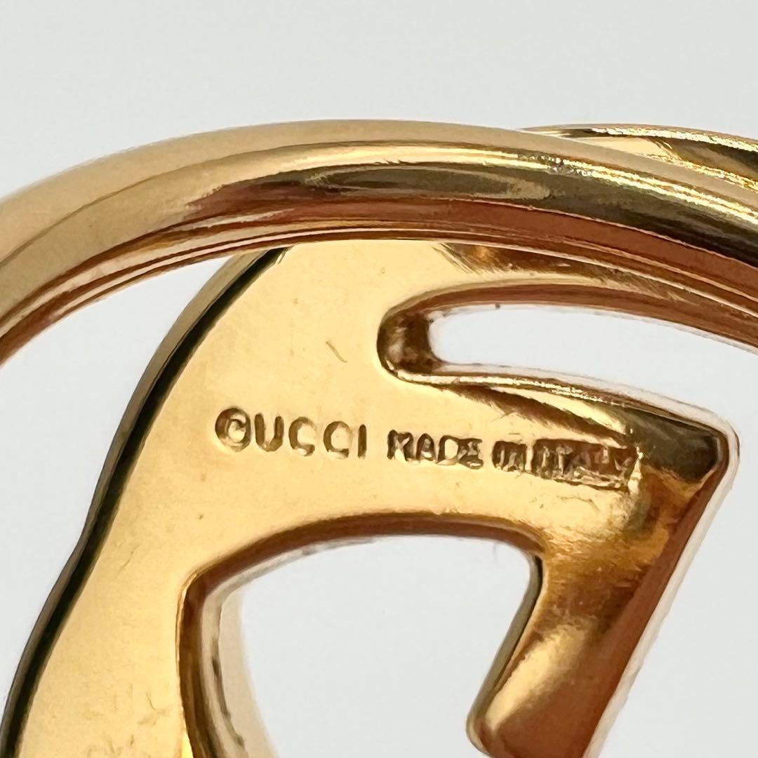 GUCCI インターロッキング G スカーフリング ゴールド 箱付き