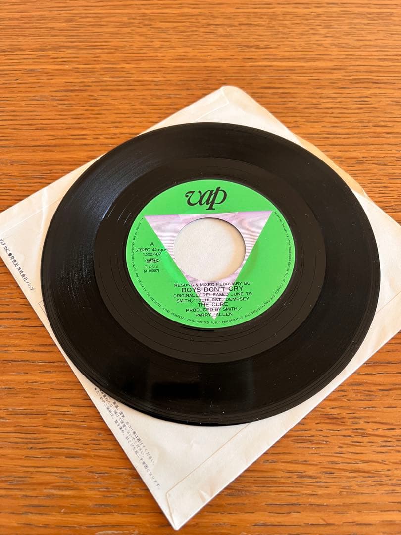 The Cure / Boys Don’t Cry 7inch (レコード)