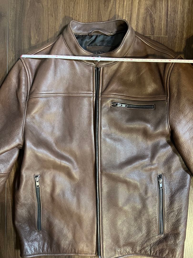 COACH コーチ　ブラウン　レザージャケット　牛革　メンズ　レディース