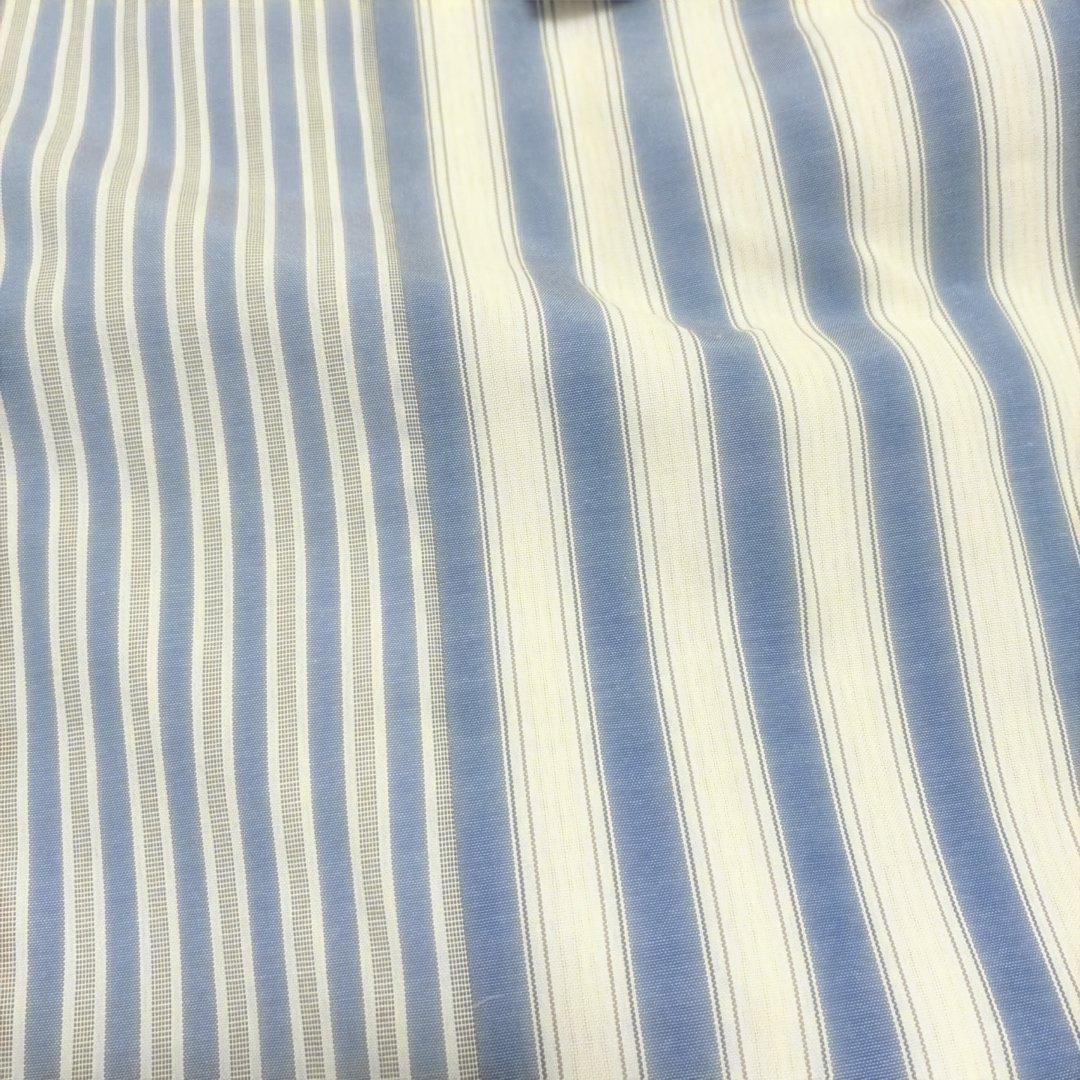 スーパービューティー☆44☆新品　ストライプ柄シャツワンピース