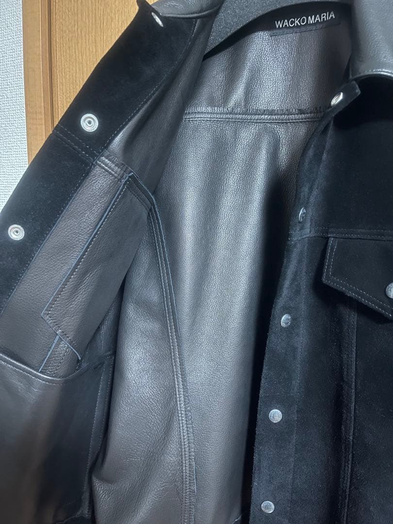 美品 WACKO MARIA スエードトラッカー M ブラック