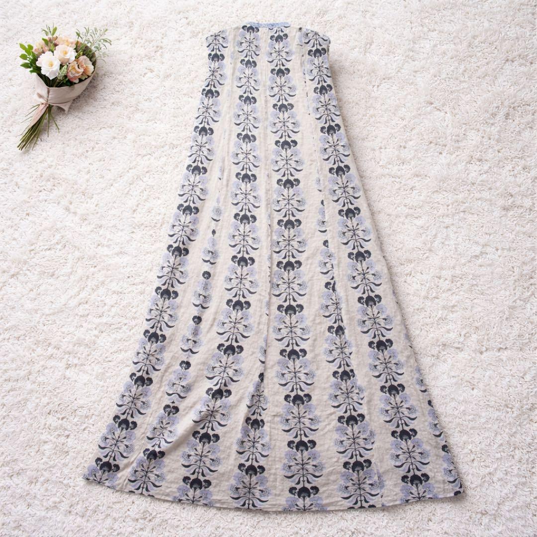 25SS完売 ヌキテパCOTTON JQD COMBI EMB刺繍 マキシワンピ