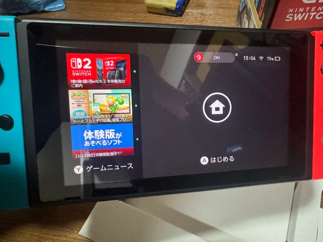 任天堂 Nintendo switch 本体　赤青 初期化済み　欠品なし