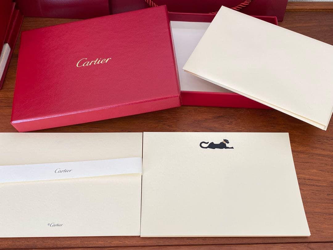 Cartier 時計用ケース ポーチ レターセット ショッパー2枚 カルティエ