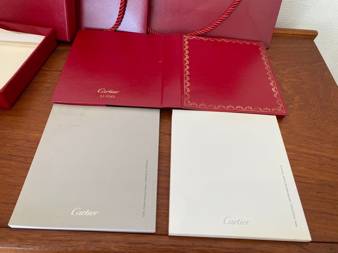 Cartier 時計用ケース ポーチ レターセット ショッパー2枚 カルティエ