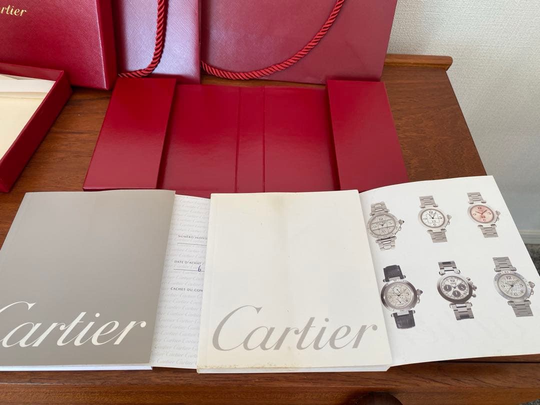 Cartier 時計用ケース ポーチ レターセット ショッパー2枚 カルティエ
