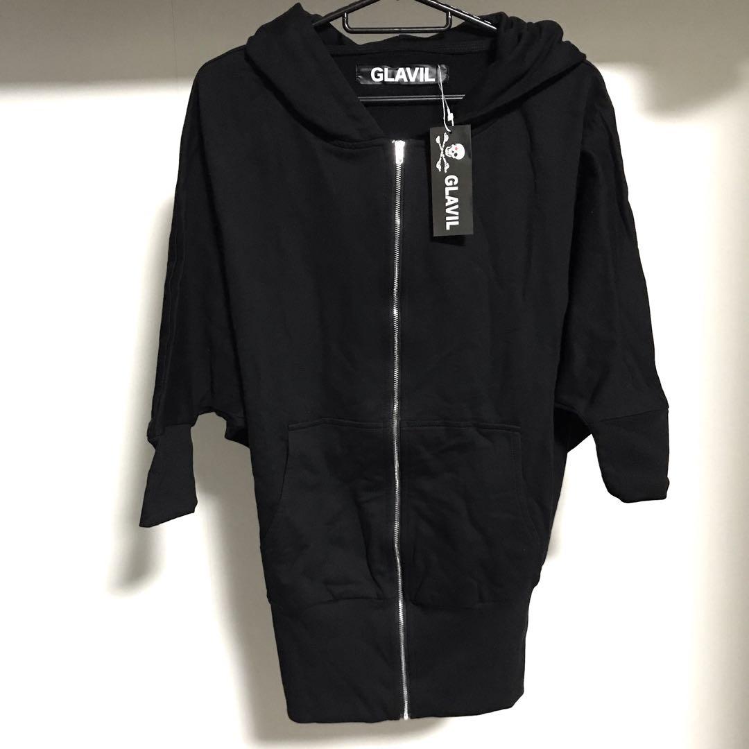 【送料込】GLAVIL 猫耳 猫 スカル パーカー Y2K 00s 平成ギャル