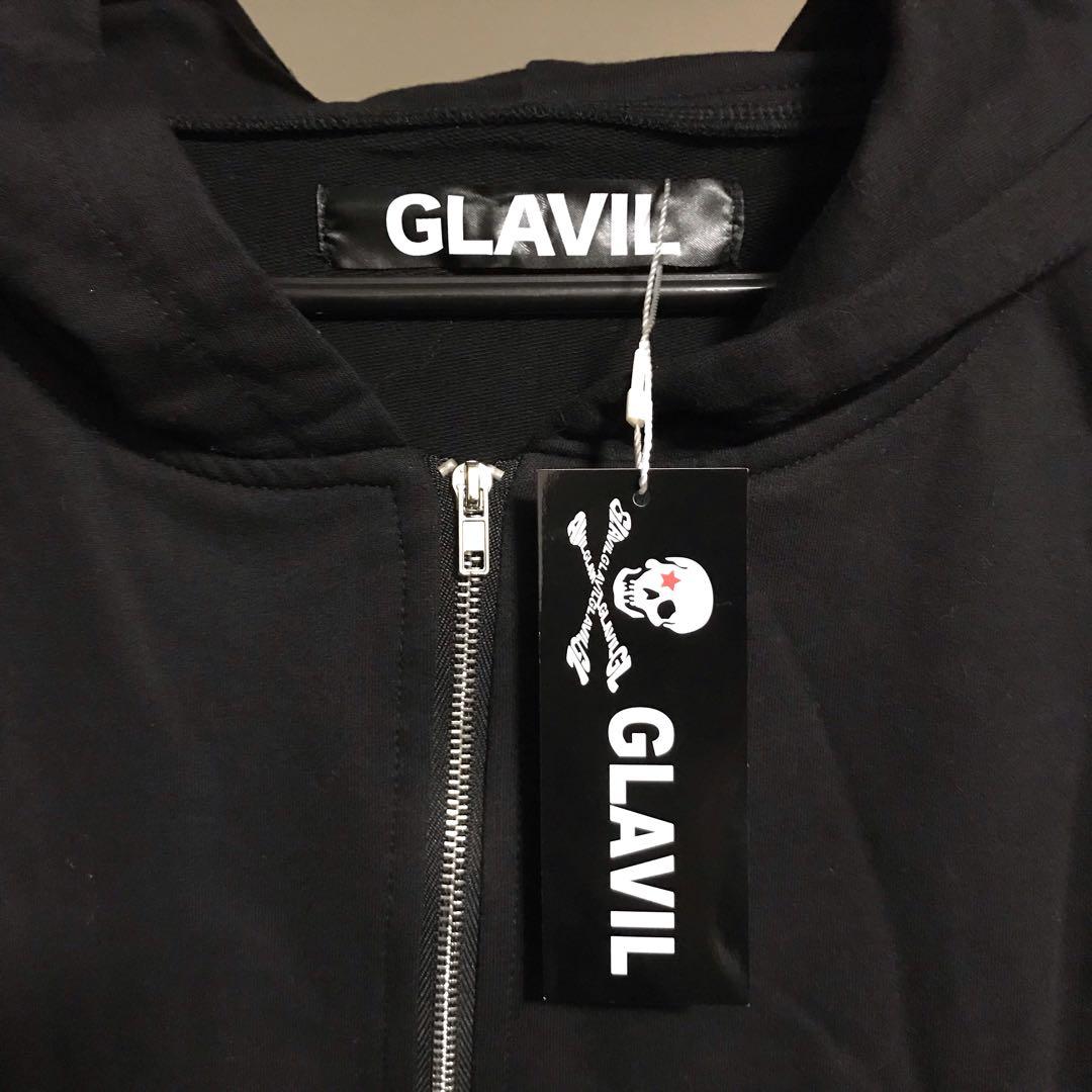 【送料込】GLAVIL 猫耳 猫 スカル パーカー Y2K 00s 平成ギャル
