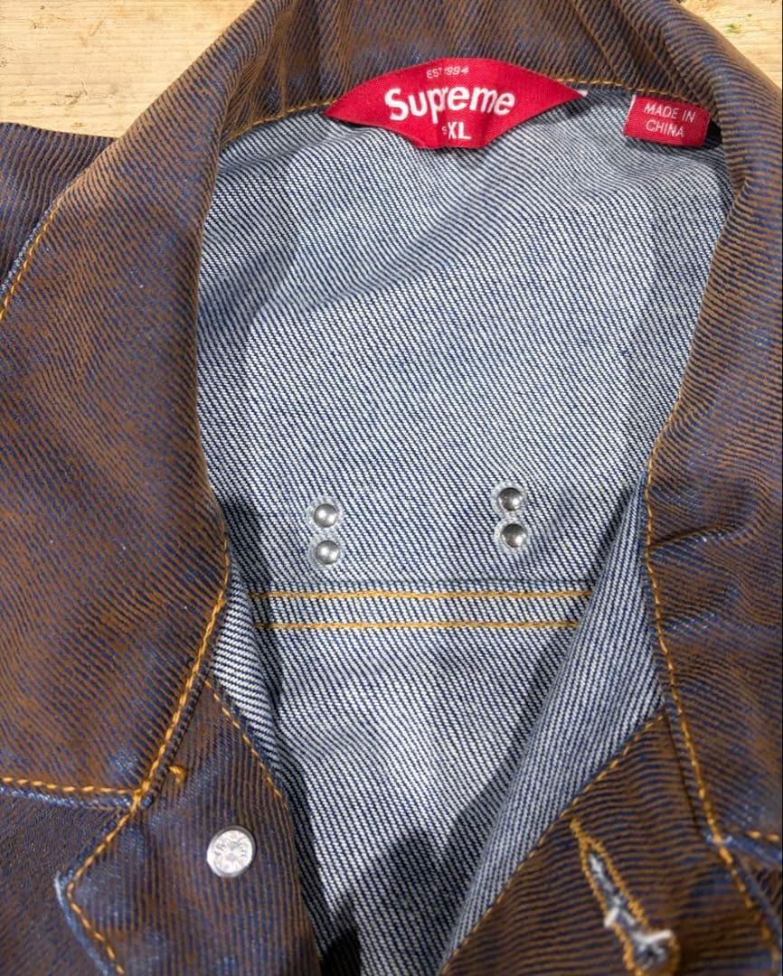 辰哉 　Supreme Flocked Denim セットアップ