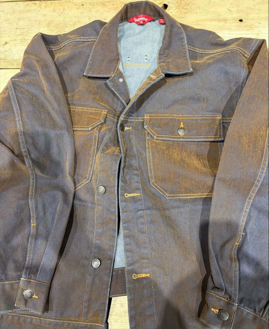 辰哉 　Supreme Flocked Denim セットアップ
