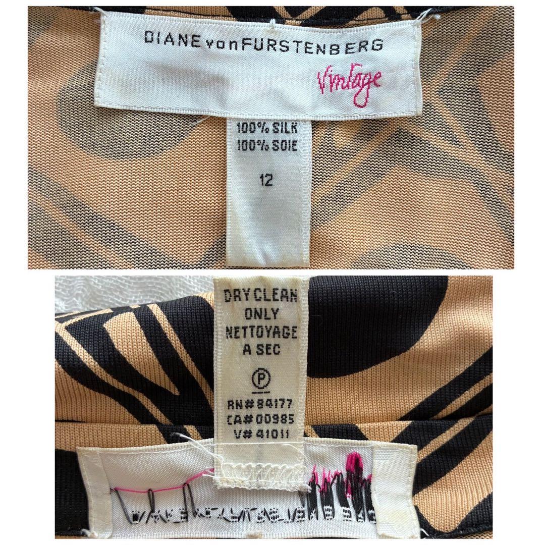 DVF カシュクールロングワンピース シルク100% 12 大きいサイズ
