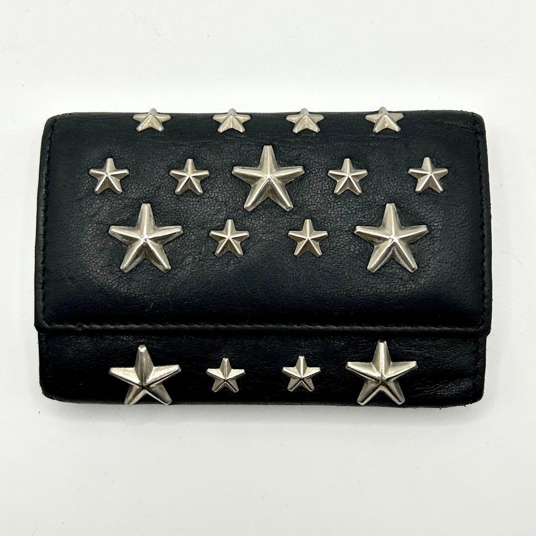 【美品】JIMMY CHOO ジミーチュウ 6連 キーケース スタッズ レザー
