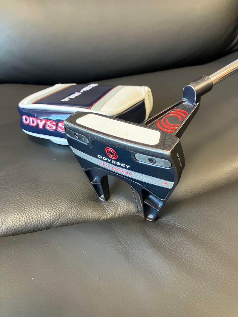 ODYSSEY トライビーム #7 パター ストロークラボシャフトヘッドカバー付