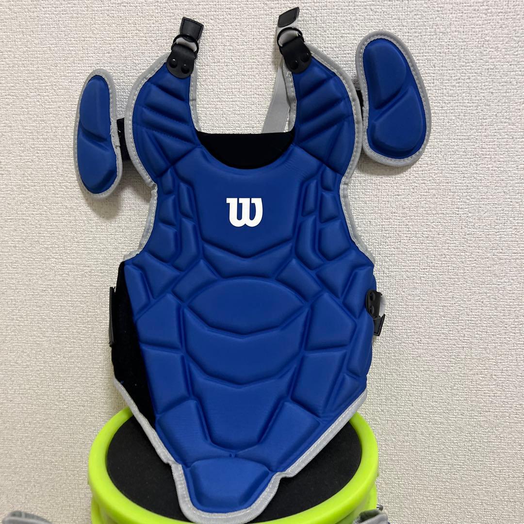 年*球様 Wilson 硬式用 キャッチャー防具 ブルー
