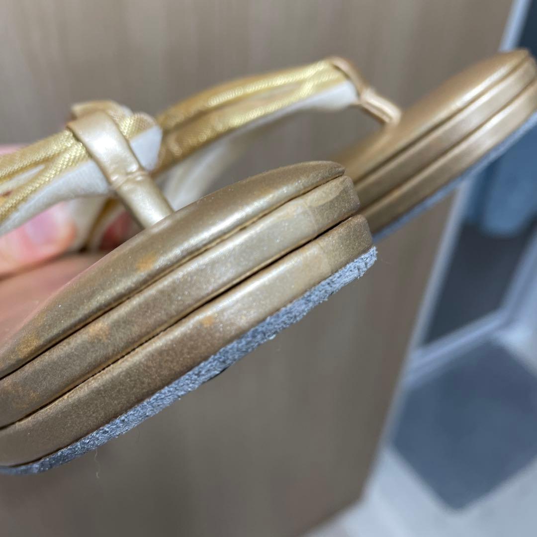 ※MaNa❄︎ 『金鷲』和装用バッグと『東京胡蝶』草履のセット　ゴールド
