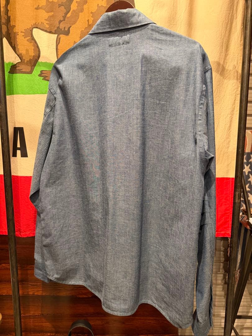 SASSAFRAS シャンブレーデニムジャケット L 美品