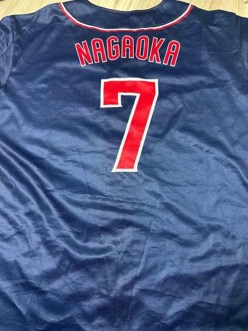ヤクルトスワローズ　長岡 秀樹　 NAGAOKA 7 ユニフォーム Lサイズ