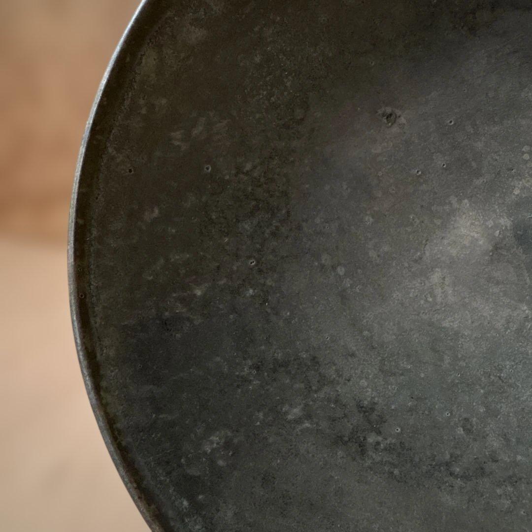 作家 コンポート 高台 銀彩／作家もの 器