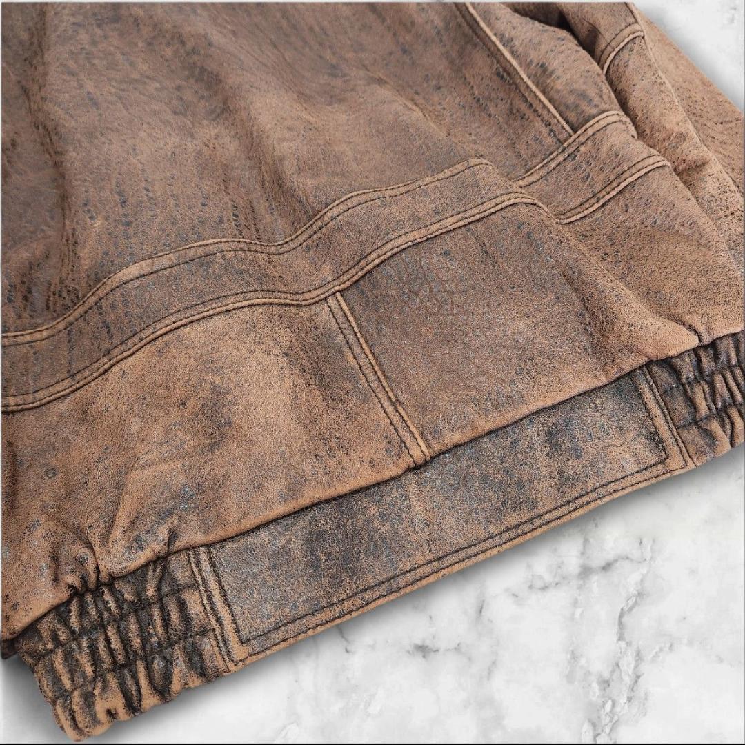 vintage A-2 Flight Jacket Sheepskin 短丈 茶