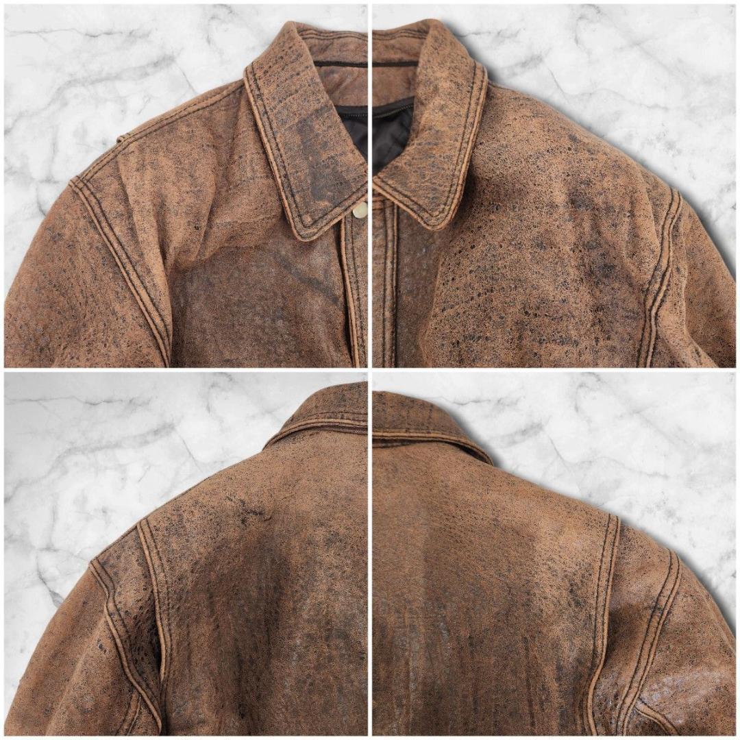 vintage A-2 Flight Jacket Sheepskin 短丈 茶
