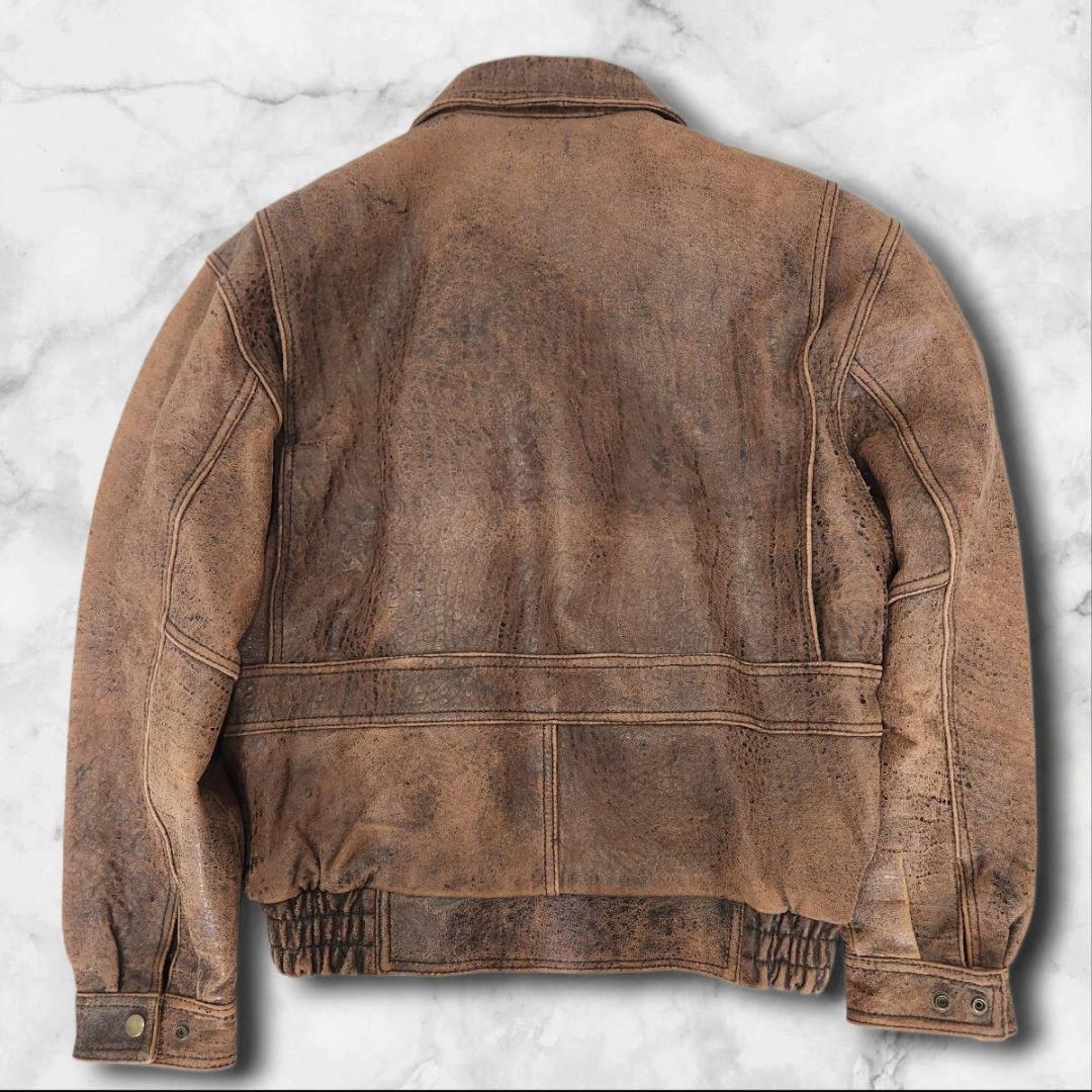 vintage A-2 Flight Jacket Sheepskin 短丈 茶