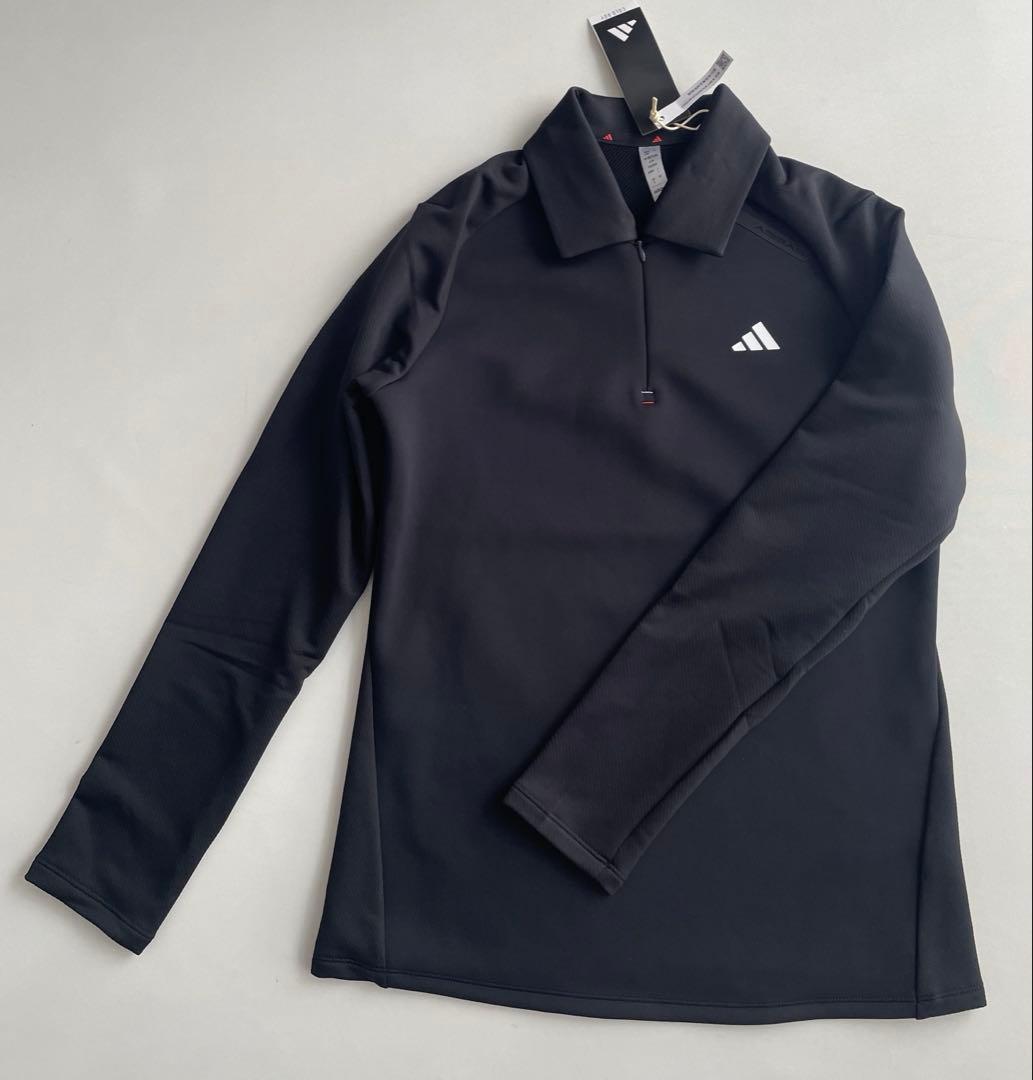 新品タグ付⛳️アディダスゴルフ　ハーフジップアップシャツ＆プリーツスカート　L