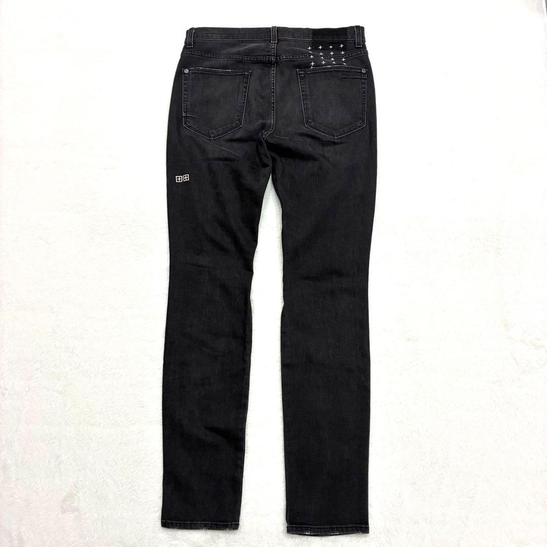 Ksubi スビ USA製 ブラック スキニー デニム ダメージ加工 W32