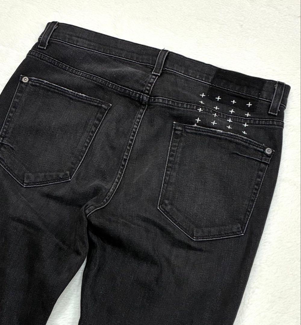 Ksubi スビ USA製 ブラック スキニー デニム ダメージ加工 W32