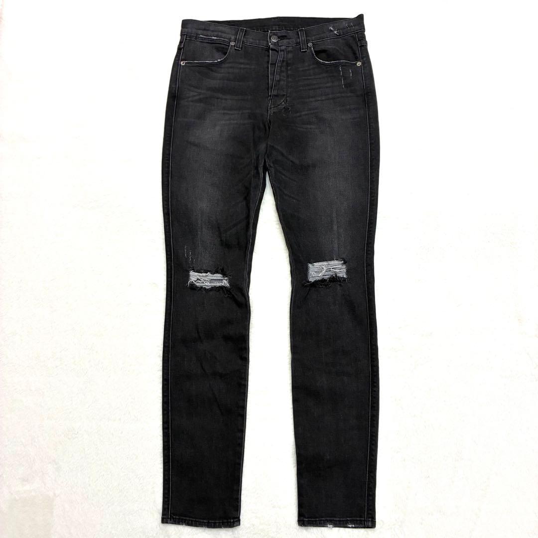 Ksubi スビ USA製 ブラック スキニー デニム ダメージ加工 W32