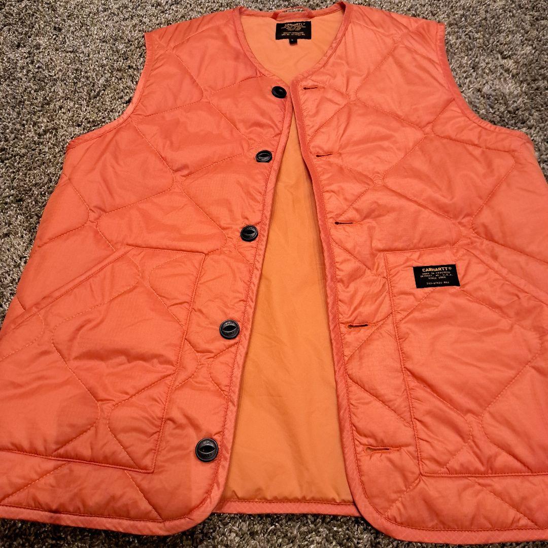 Carhartt ベスト Sサイズ オレンジ