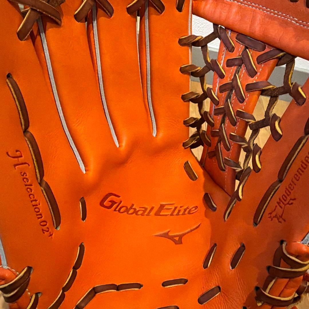 Mizuno Global Elite オレンジ グローブ