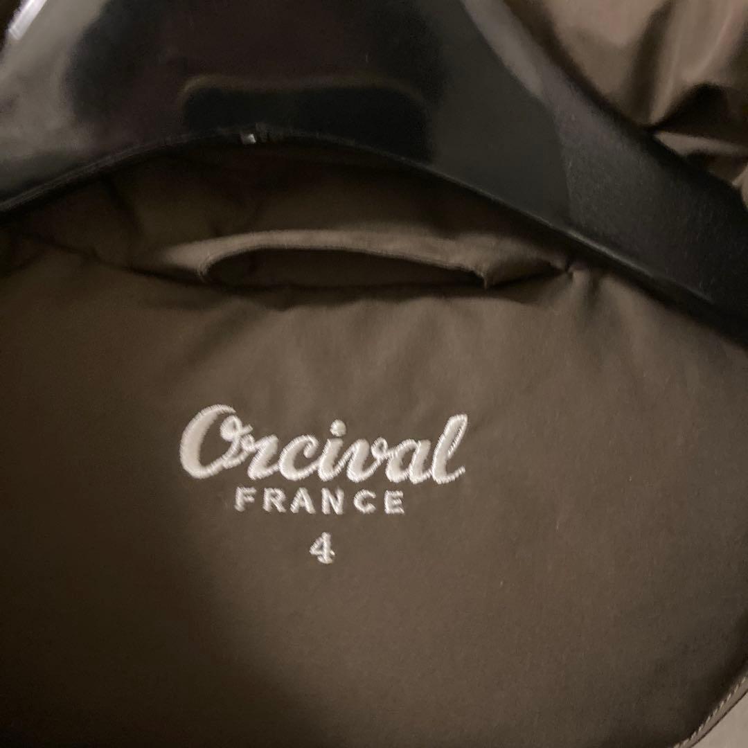 美品　ORCIVAL オーチバル　ダウンベスト　マットタフタ　サイズ4 ブラウン