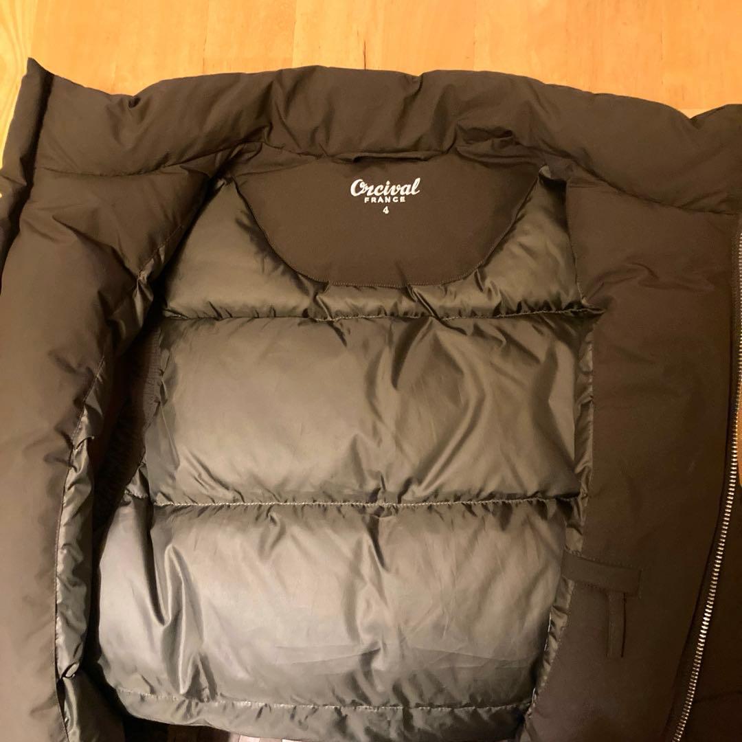 美品　ORCIVAL オーチバル　ダウンベスト　マットタフタ　サイズ4 ブラウン