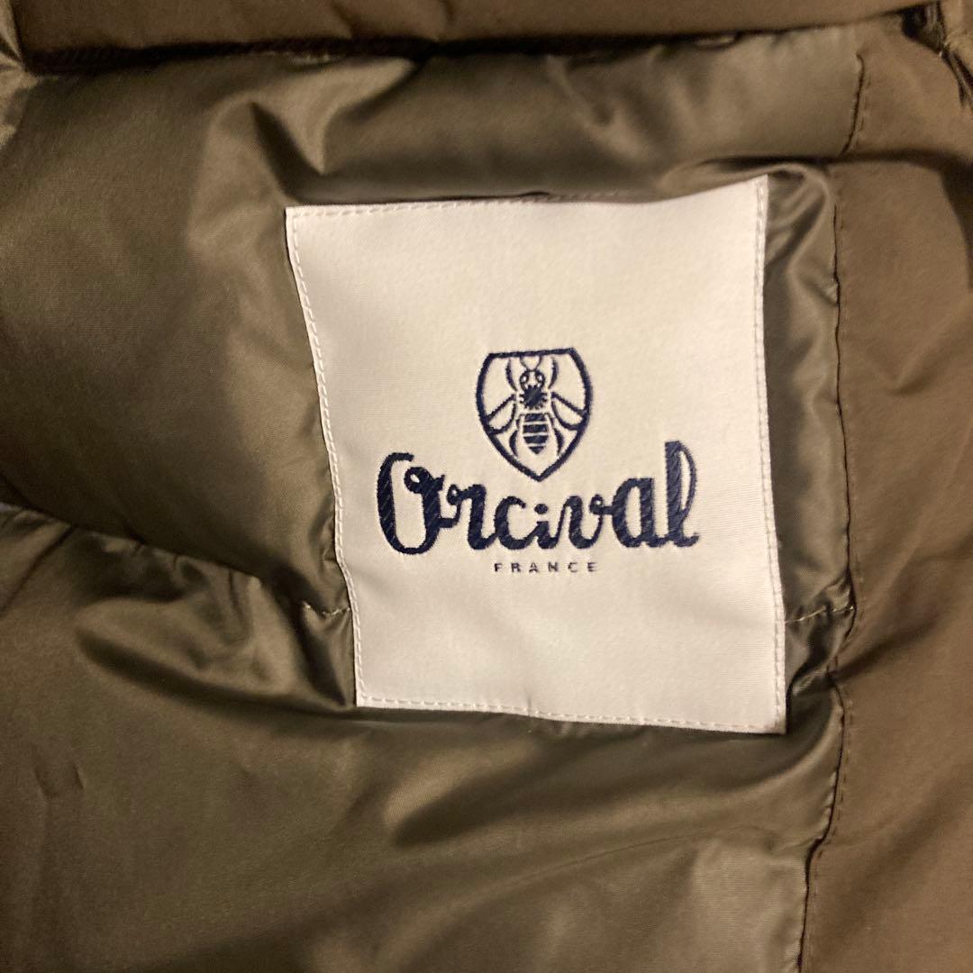 美品　ORCIVAL オーチバル　ダウンベスト　マットタフタ　サイズ4 ブラウン