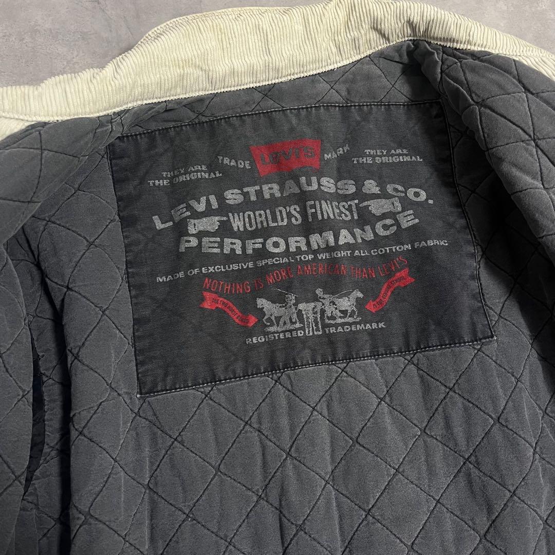 激レア！Levi's コーデュロイトラッカージャケット　裏地キルティング　黒タブ