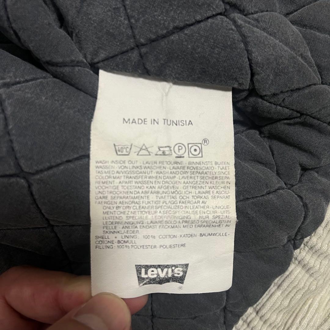 激レア！Levi's コーデュロイトラッカージャケット　裏地キルティング　黒タブ