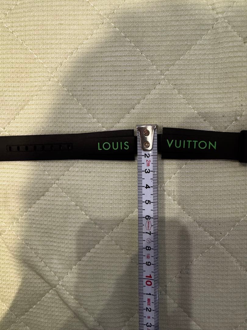 Louis Vuitton ラバーベルト ブラック/グリーン