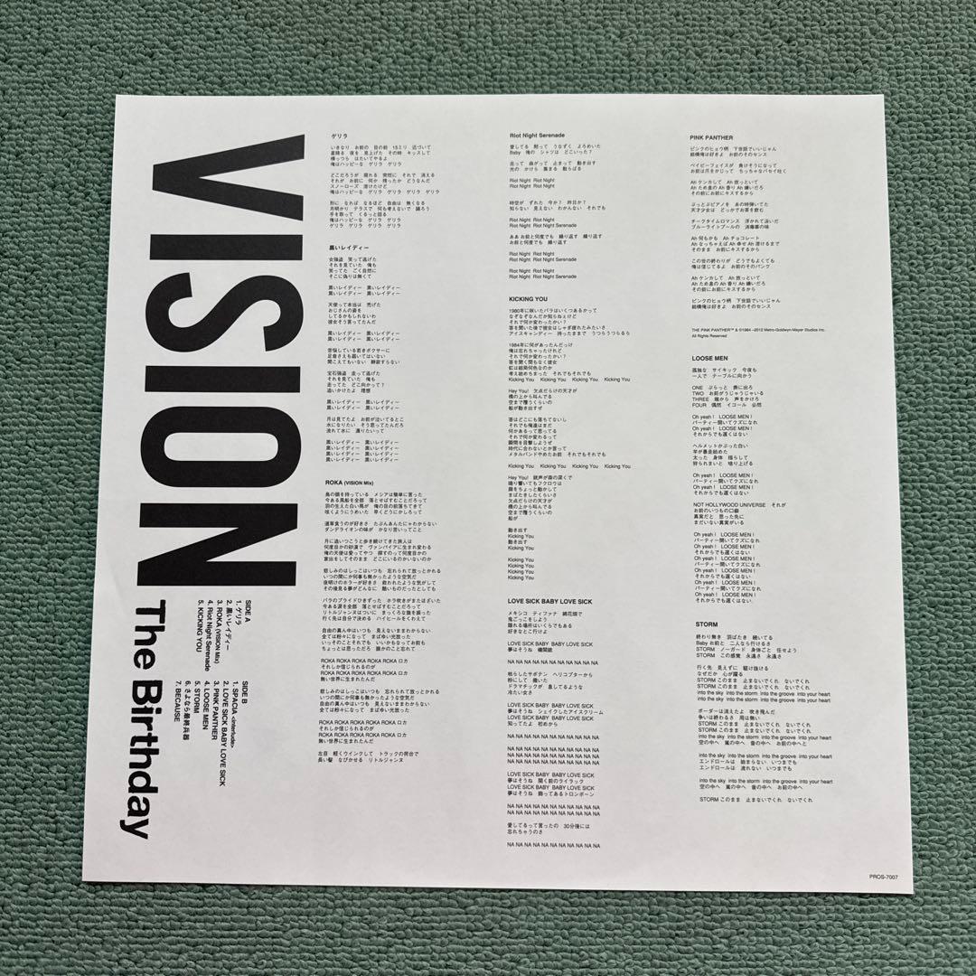 The Birthday『VISION』LP アナログ レコード