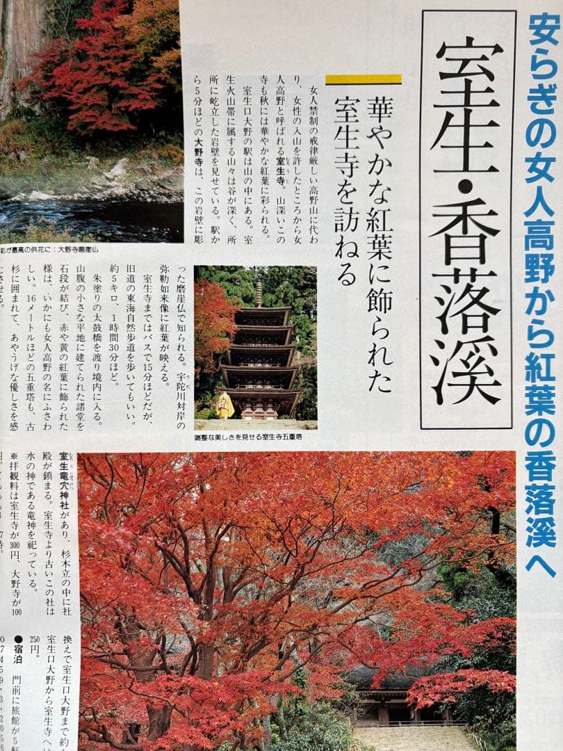 るるぶ 奈良・大和路・紅葉の日光・尾瀬　1984年