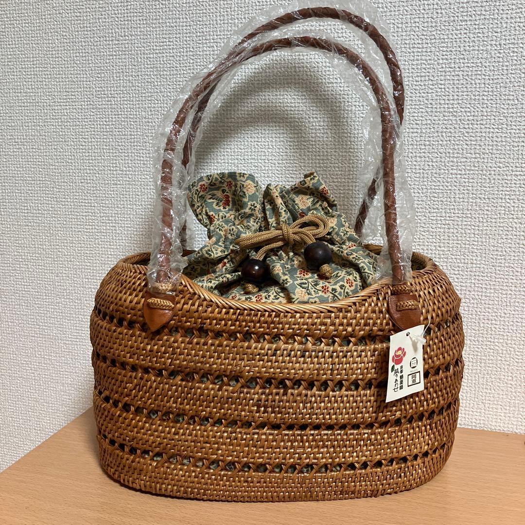 【未使用品】岡重　アタバッグ　かごバッグ
