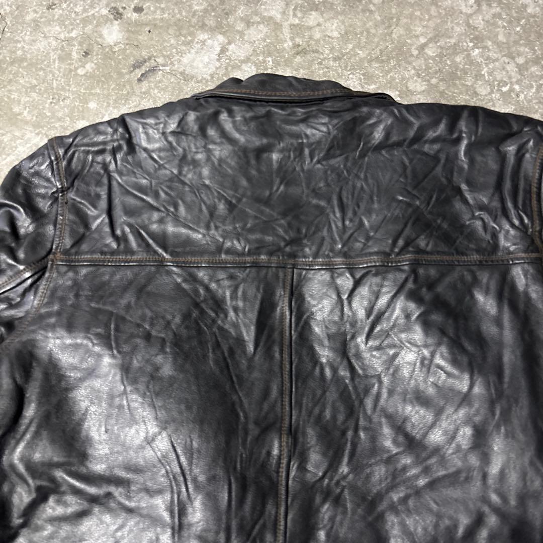 【希少】Columbia レザージャケット XXL 本革 ジップ不良あり