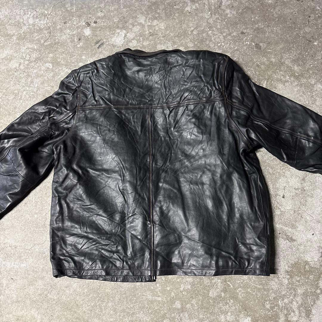【希少】Columbia レザージャケット XXL 本革 ジップ不良あり