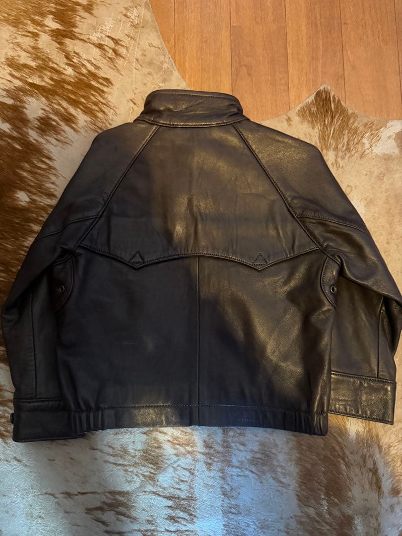Polo by Ralph Lauren 黒レザージャケット 90