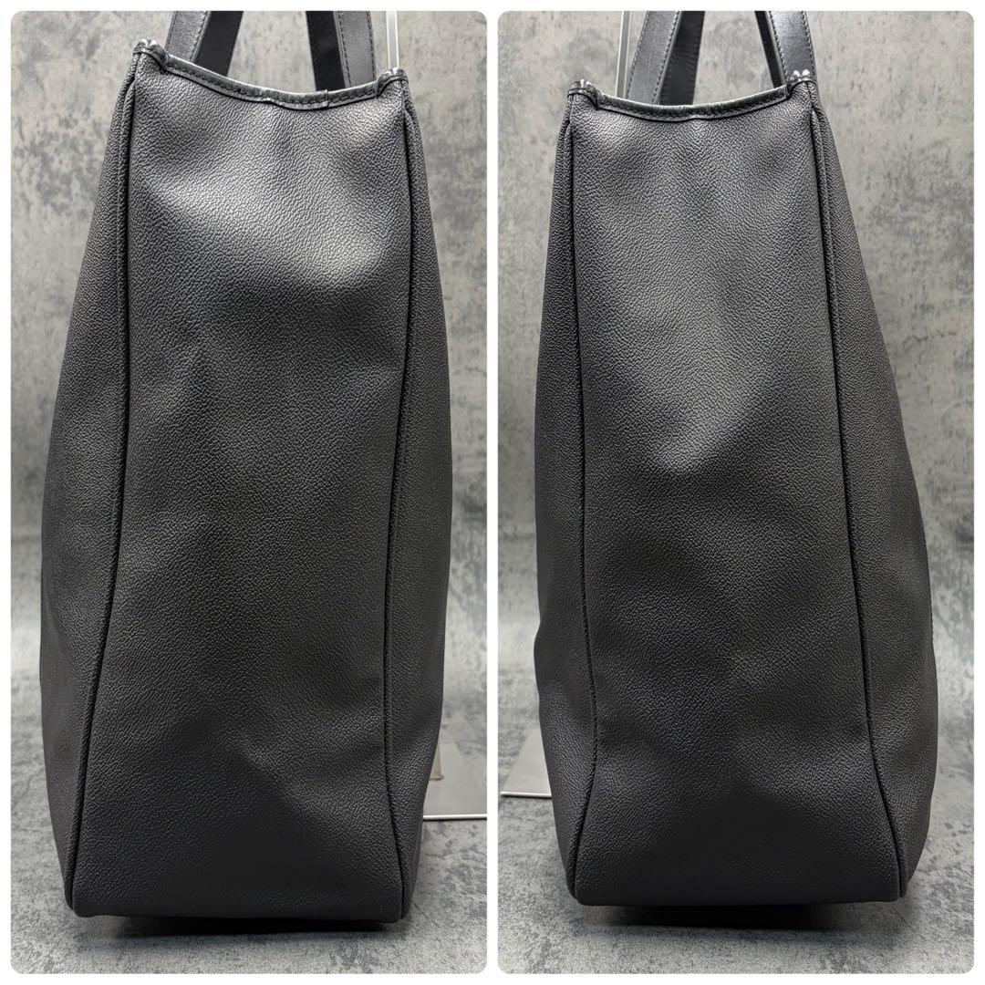 美品 フェラガモ トートバッグ 肩掛け オールレザー ビジネスバッグ 黒 メンズ