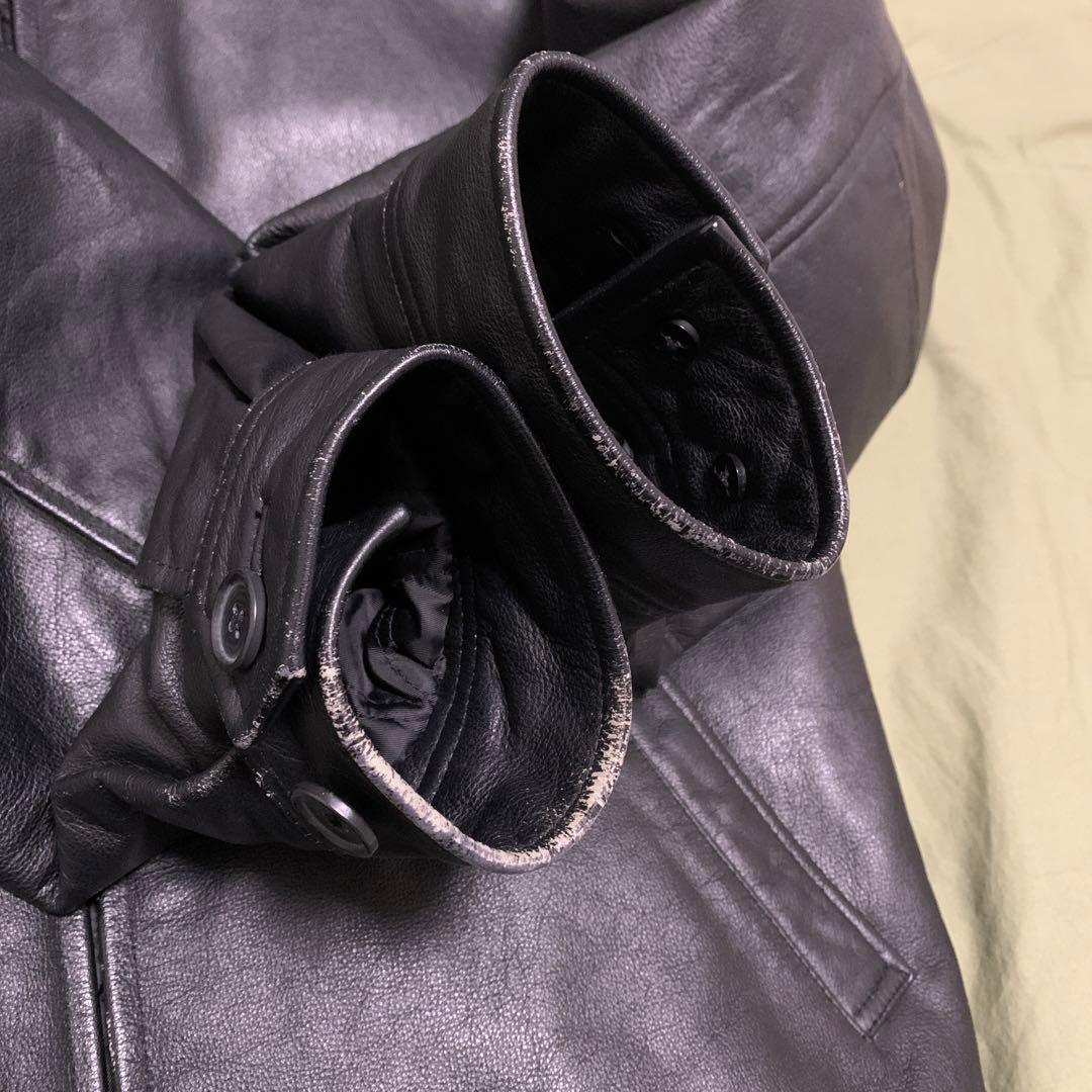 美品 90s OLD GAP レザージャケット 黒 ブラック