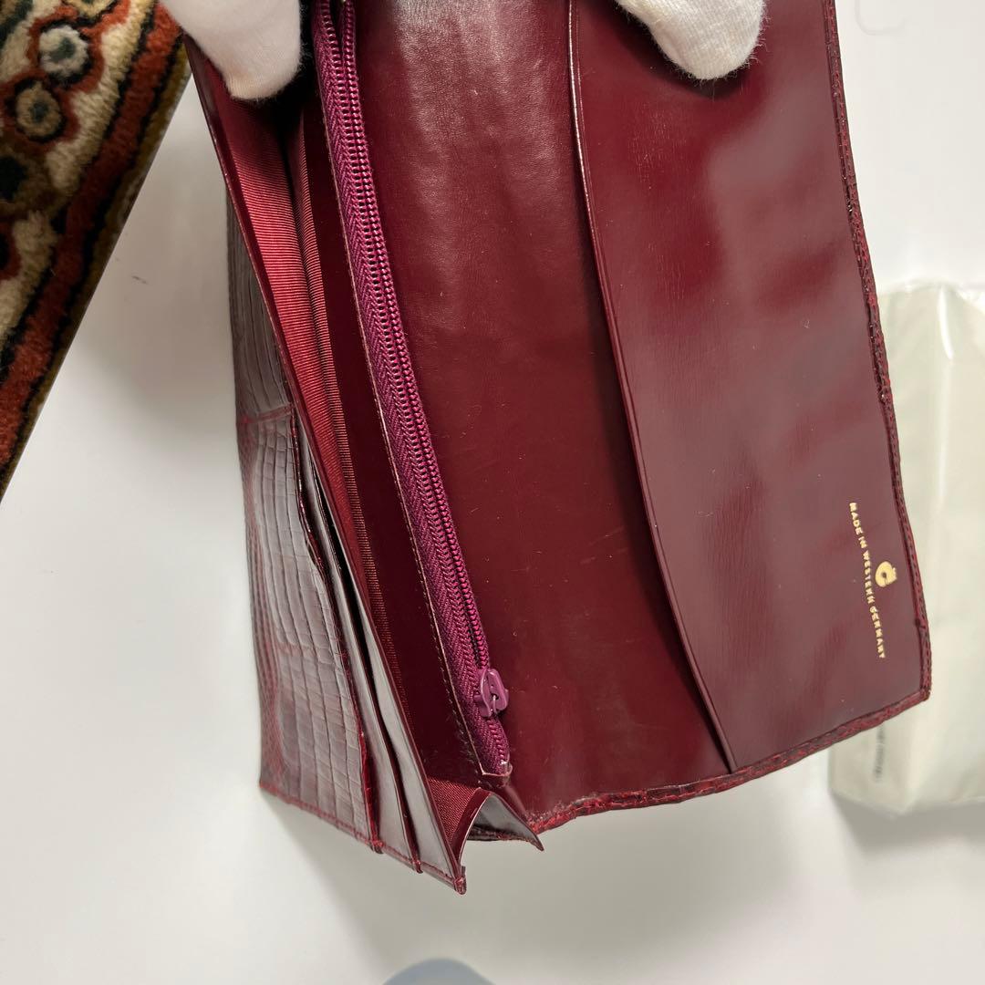 メイドインwesterin Germany 中古新品　クロコダイルの長財布